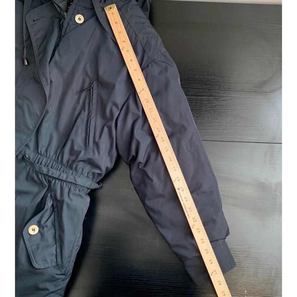 Vintage Eddie Bauer Premium Goose Down Black Winter Coat Puffer Women's Medium - Picture 16 of 16